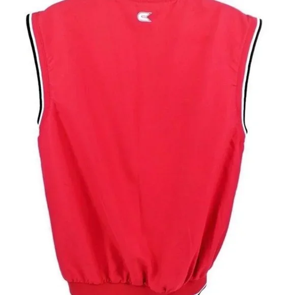Colosseum Athletics Oklahoma Sooners OU Red Pullover Golf Wind Vest Mens L